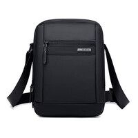 GOLDEN WOLF τσάντα ώμου GKB00732 με θήκη tablet, 3L, μαύρη