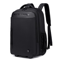 ARCTIC HUNTER τσάντα ταξιδίου LG1500165 με θήκη laptop 15.6", τροχήλατη, 27L, μαύρη
