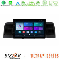 Bizzar Ultra Series Toyota Corolla 2002-2006 8core Android13 8+128gb Navigation Multimedia Tablet 9" u-ul2-Ty0254bl