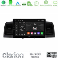 Clarion Gl700 Series 8core Android13 4+64gb Toyota Corolla 2002-2006 Navigation Multimedia Tablet 9" με Carplay & Android Auto u-gl7-Ty0254bl