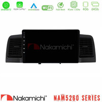 Nakamichi Nam5260 Series 4core Android12 4+64gb Toyota Corolla 2002-2006 Navigation Multimedia Tablet 9" με Carplay & Android Auto u-n44-Ty0254bl
