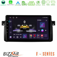 Bizzar f Series 8core Android14 4+64gb  bmw e46 Navigation Multimedia Tablet 9" με Carplay & Android Auto u-f-Bm0603