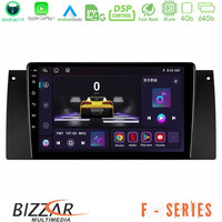 Bizzar f Series 8core Android14 4+64gb  bmw 5 Series  (E39) / x5 (E53) Navigation Multimedia Tablet 9" με Carplay & Android Auto u-f-Bm0604