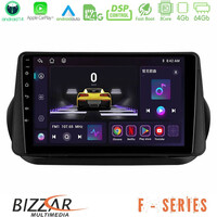 Bizzar f Series 8core Android14 4+64gb  Fiat Fiorino/citroen Nemo/peugeot Bipper Navigation Multimedia Tablet 9" με Carplay & Android Auto u-f-Ft1025