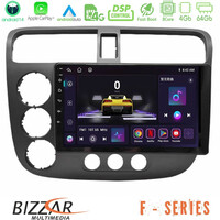 Bizzar f Series 8core Android14 4+64gb  Honda Civic 2001-2005 Navigation Multimedia Tablet 9" με Carplay & Android Auto u-f-Hd174n
