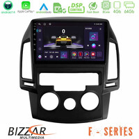 Bizzar f Series 8core Android14 4+64gb  Hyundai i30 2007-2012 Manual a/c Navigation Multimedia Tablet 9" με Carplay & Android Auto u-f-Hy0799