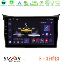 Bizzar f Series 8core Android14 4+64gb  Hyundai i30 2012-2017 Navigation Multimedia Tablet 9" με Carplay & Android Auto u-f-Hy0833