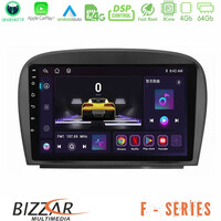 Bizzar f Series 8core Android14 4+64gb  Mercedes sl Class 2005-2011 Navigation Multimedia Tablet 9" με Carplay & Android Auto u-f-Mb0479
