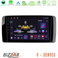 Bizzar f Series 8core Android14 4+64gb  Mercedes r Class Navigation Multimedia Tablet 9" με Carplay & Android Auto u-f-Mb0781