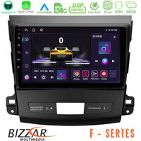Bizzar f Series 8core Android14 4+64gb  Mitsubishi Outlander/citroen c-Crosser/peugeot 4007 Navigation Multimedia Tablet 9" με Carplay & Android Auto u-f-Mt662