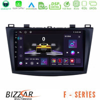 Bizzar f Series 8core Android14 4+64gb  Mazda 3 2009-2014 Navigation Multimedia Tablet 9" με Carplay & Android Auto u-f-Mz0228
