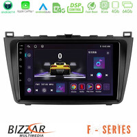 Bizzar f Series 8core Android14 4+64gb  Mazda 6 2008-2012 Navigation Multimedia Tablet 9" με Carplay & Android Auto u-f-Mz0233