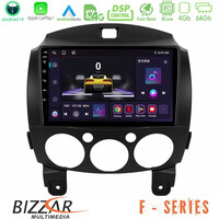 Bizzar f Series 8core Android14 4+64gb  Mazda 2 2008-2014 Navigation Multimedia Tablet 9" με Carplay & Android Auto u-f-Mz0667