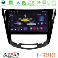 Bizzar f Series 8core Android14 4+64gb  Nissan Qashqai j11 (Auto A/c) Navigation Multimedia Tablet 10" με Carplay & Android Auto u-f-Ns0004a
