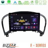 Bizzar f Series 8core Android14 4+64gb  Nissan Juke Navigation Multimedia Tablet 9" με Carplay & Android Auto u-f-Ns0755
