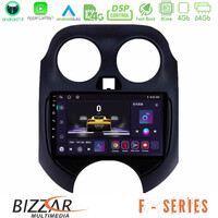 Bizzar f Series 8core Android14 4+64gb  Nissan Micra 2011-2014 Navigation Multimedia Tablet 9" με Carplay & Android Auto u-f-Ns0757