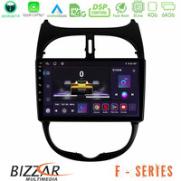 Bizzar f Series 8core Android14 4+64gb  Peugeot 206 Navigation Multimedia Tablet 9" με Carplay & Android Auto u-f-Pg0540