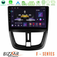 Bizzar f Series 8core Android14 4+64gb  Peugeot 207 Navigation Multimedia Tablet 9" με Carplay & Android Auto u-f-Pg0688