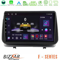 Bizzar f Series 8core Android14 4+64gb  Renault Clio 2005-2012 Navigation Multimedia Tablet 9" με Carplay & Android Auto u-f-Rn0003