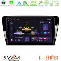 Bizzar f Series 8core Android14 4+64gb  Skoda Octavia 7 Navigation Multimedia Tablet 10" με Carplay & Android Auto u-f-Sk007