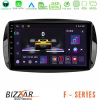 Bizzar f Series 8core Android14 4+64gb  Smart 453 Navigation Multimedia Tablet 9" με Carplay & Android Auto u-f-Sm0861