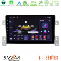 Bizzar f Series 8core Android14 4+64gb  Suzuki Grand Vitara Navigation Multimedia Tablet 9" με Carplay & Android Auto u-f-Sz0630