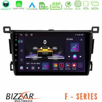 Bizzar f Series 8core Android14 4+64gb  Toyota Rav4 2013-2018 Navigation Multimedia Tablet 9" με Carplay & Android Auto u-f-Ty0435