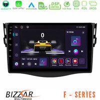 Bizzar f Series 8core Android14 4+64gb  Toyota Rav4 Navigation Multimedia Tablet 9" με Carplay & Android Auto u-f-Ty0530