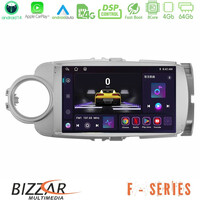 Bizzar f Series 8core Android14 4+64gb  Toyota Yaris Navigation Multimedia Tablet 9" με Carplay & Android Auto u-f-Ty1777