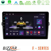 Bizzar f Series 8core Android14 4+64gb  Toyota Auris Navigation Multimedia Tablet 10" με Carplay & Android Auto u-f-Ty472