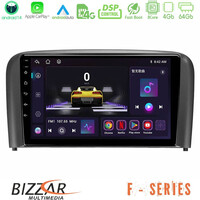 Bizzar f Series 8core Android14 4+64gb  Volvo s80 1998-2006 Navigation Multimedia Tablet 9" με Carplay & Android Auto u-f-Vl0971