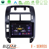 Bizzar f Series 8core Android14 4+64gb  vw Polo 2002-2009 Navigation Multimedia Tablet 9" με Carplay & Android Auto u-f-Vw1229
