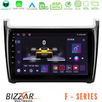 Bizzar f Series 8core Android14 4+64gb  vw Polo Navigation Multimedia Tablet 9" με Carplay & Android Auto u-f-Vw6901pb