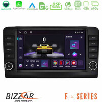 Bizzar f Series 8core Android14 4+64gb  Mercedes Ml/gl Class W164 2006-2011 Navigation Multimedia Tablet 9"  με Carplay & Android Auto (Oem Look) u-f-Mb1851