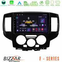 Bizzar f Series 8core Android14 4+64gb  Nissan Nv200 Navigation Multimedia Tablet 9" με Carplay & Android Auto (Μαύρο) u-f-Ns0391bl