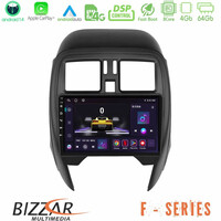 Bizzar f Series 8core Android14 4+64gb  Nissan Micra 2013-2016 Navigation Multimedia Tablet 9"  με Carplay & Android Auto u-f-Ns1065