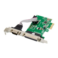 POWERTECH κάρτα επέκτασης PCIe σε serial & parallel ST39, WCH CH382L