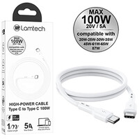 LAMTECH CABLE TYPE C TO TYPE C 100W FAST CHARGE 1M