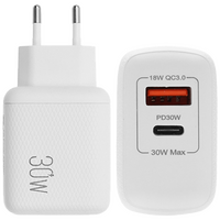 LAMTECH CHARGER USB QC3.0/TYPE-C 30W
