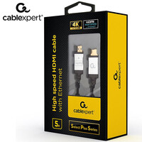 CABLEXPERT 4K HIGH SPEED HDMI CABLE WITH ETHERNET "SELECT PLUS SERIES" 5M