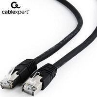 CABLEXPERT FTP CAT6 PATCH CORD BLACK 0,5M