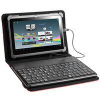 TRACER TABLET CASE WITH KBRD 7"-8" SMART FIT RED