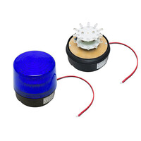 DM-428 . Strobe 12V Μπλε LED Μαγνητικό 100mm