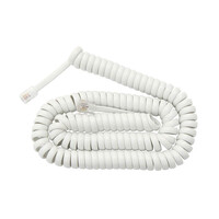 DM-4704 . Καλώδιο 4P4C Spiral 3.5m Λευκό