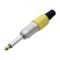 DM-9359 . Φις Jack 6.35mm Mono Αρσενικό Κίτρινο