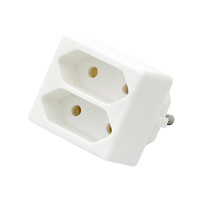 DM-2158 . Ταφ 220V R-2 με 2 Πρίζες χωρίς γείωση