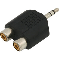 DM-3412 . Αντάπτορας 3.5mm Stereo - 2xRCA M/F