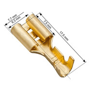 DM-43-111 . Ακροδέκτες χωρίς Μόνωση Θηλυκοί 6.3mm 0,8 100τμχ