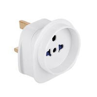 DM-0573-L . Αντάπτορας UK σε Universal Λευκός