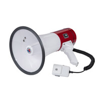 DH-09 . Τηλεβόας με Μικρόφωνο Χειρός 25W Κόκκινος-Λευκός